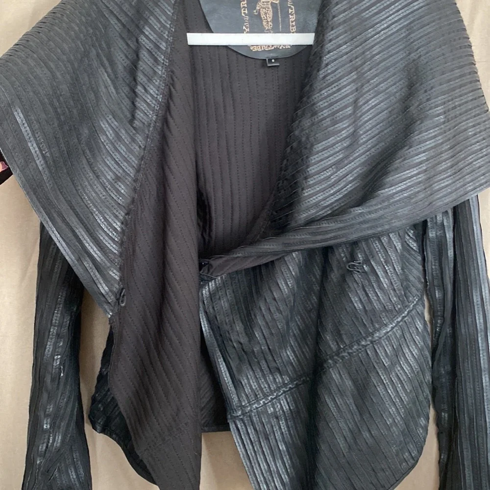 My Tribe Black Leather Jacket - Picture 9 of 16